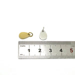 SG.541 // Surgical Steel Mini teardrops Pendant [Siver, Gold, Rose Gold], 1 pc