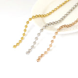 SG.571 // Surgical Steel 3.2mm Ball chain [Siver, Gold, RoseGold], 90cm