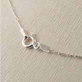 [ 925 Sterling silver ] Bone Chain Silver Necklace