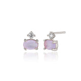 [ 925 Sterling silver ] Mano Rectangular Shape Earring