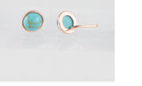 [ 925 Sterling silver ] Turquoise Stone Earring