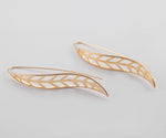 ER.523 // Wave Leaf Earring, 2 pc