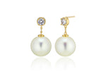 [ 925 Sterling silver ] 12mm Pearl Drop Earring