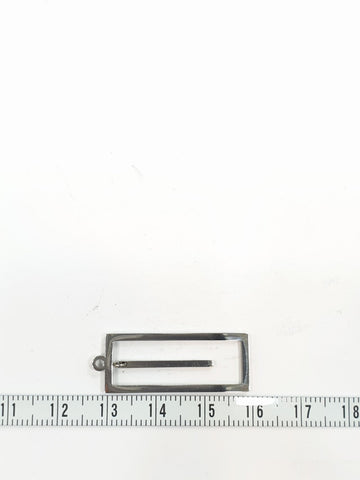 SG.152 // Surgical Steel Stick Square Pendant, 2 Pc