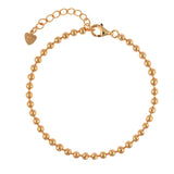 [ 925 Sterling silver ] 3mm Ball Chain Silver Bracelet