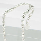 [ 925 Sterling silver ] 3mm Ball Chain Silver Bracelet