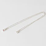 [ 925 Sterling silver ] AB-Color Square Pendant Silver Necklace