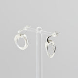 [ 925 Sterling silver ]Triple Hoop Silver Earring