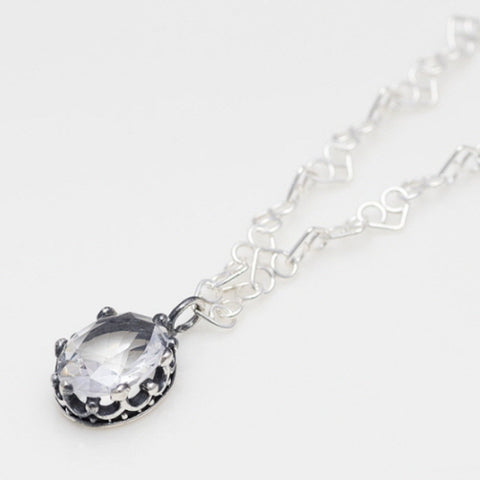 [ 925 Sterling silver ] Oval Cree Silver Necklace