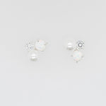 [ 925 Sterling silver ] Opal Pearl Cubic Silver Earring