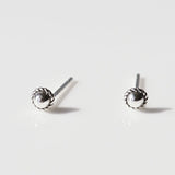 [ 925 Sterling silver ] Antique Mini Cilcle Rocket Silver Earring