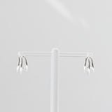 [ 925 Sterling silver ]Three Tailed One-Touch Silver Earring