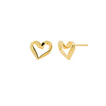 [ 925 Sterling silver ] Heart Stud Silver Earring