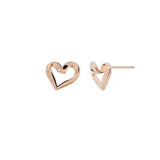 [ 925 Sterling silver ] Heart Stud Silver Earring