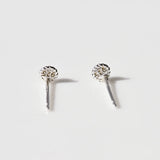 [ 925 Sterling silver ] Antique Mini Cilcle Rocket Silver Earring