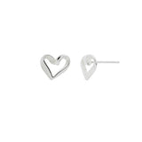 [ 925 Sterling silver ] Heart Stud Silver Earring