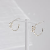 [ 925 Sterling silver ] Knot Ring Silver Earring