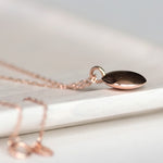 [ 925 Sterling silver ] Oval Convex Pendant Silver Necklace