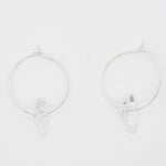 [ 925 Sterling silver ] Crystal Heart Silver Earring