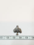 SG.128 // Surgical Steel Baobab Tree Pendant , 2 Pc