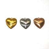 SG.554 // Surgical Steel Heart rocket pendant [Siver, Gold, Rose Gold], 1 pc