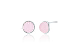 [ 925 Sterling silver ] Rose Quartz Stone Earring