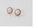 [ 925 Sterling silver ] Mini Opal Stone Roren Earring