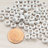 BD.002 // Texture Sanded Round Matal Bead, 8 Pc