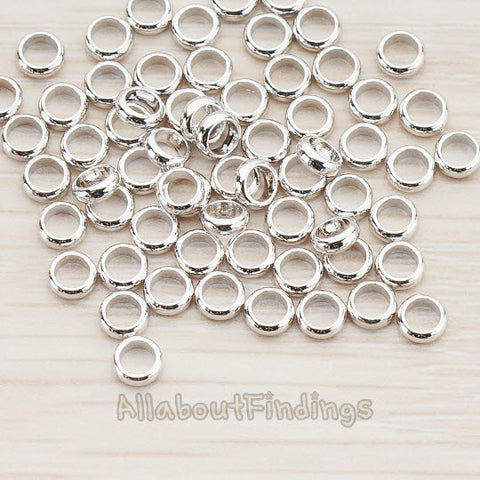 BD.004 // Simple Smooth Round Matal Bead, 8 Pc