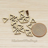 BD.030 // Triangle Metal Bead, 2 Pc