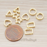 BD.030 // Triangle Metal Bead, 2 Pc