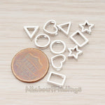 BD.030 // Triangle Metal Bead, 2 Pc