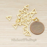 BD.030 // Triangle Metal Bead, 2 Pc