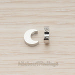 BD.032 // Mini Crescent Moon Metal Bead, 4 Pc