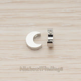 BD.032 // Mini Crescent Moon Metal Bead, 4 Pc