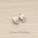 BD.035 // Mini Fallen Leaf Metal Bead, 2 Pc