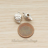 BD.035 // Mini Fallen Leaf Metal Bead, 2 Pc