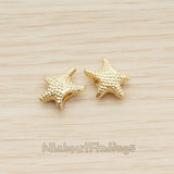 BD.036 // Mini Starfish Metal Bead, 2 Pc