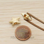 BD.036 // Mini Starfish Metal Bead, 2 Pc