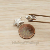 BD.036 // Mini Starfish Metal Bead, 2 Pc