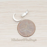 BD.039 // Crescent Moon Metal Bead Charm, 2 Pc