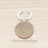 BD.039 // Crescent Moon Metal Bead Charm, 2 Pc