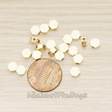 BD.062 // Hexagon Beads Charm, 4 Pc