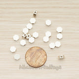 BD.062 // Hexagon Beads Charm, 4 Pc