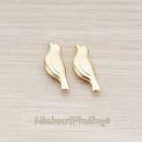 BD.901 // Mini Skylark Bird Metal Bead, 2 Pc