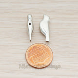 BD.901 // Mini Skylark Bird Metal Bead, 2 Pc