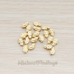 BD.910 // Tiny Leaf Metal Bead, 4 Pc