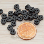 BD.928 // Tiny Skull Metal Bead, 2 Pc