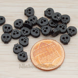 BD.928 // Tiny Skull Metal Bead, 2 Pc