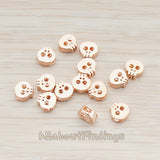 BD.928 // Tiny Skull Metal Bead, 2 Pc